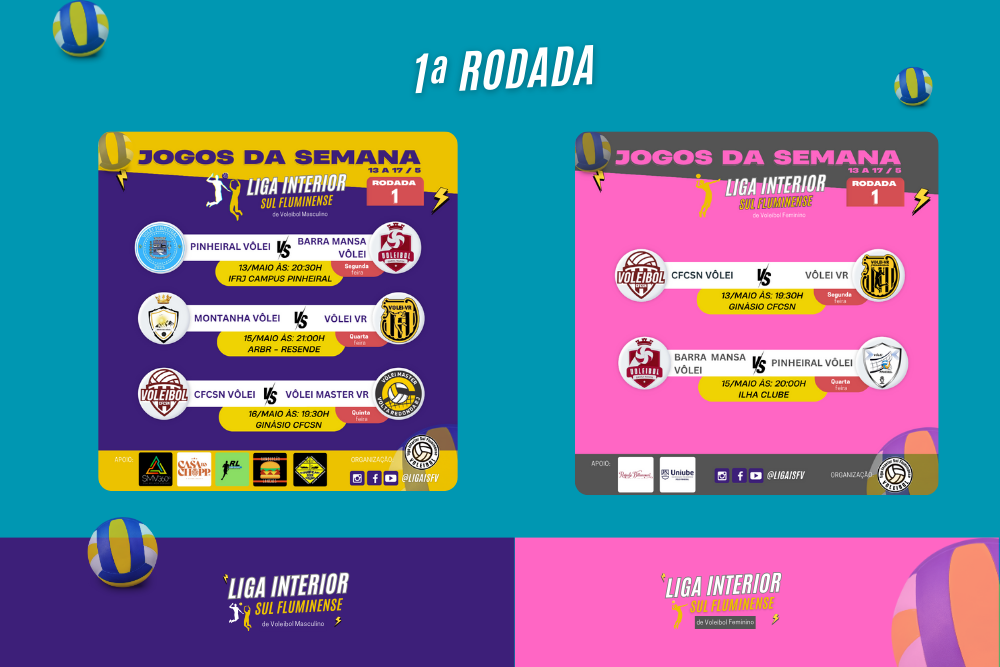 1ª Rodada da LigaISFV